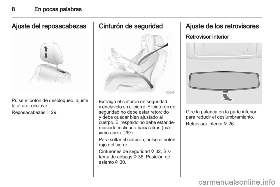 OPEL AGILA 2012 Manual de Instrucciones (in Spanish) OPEL AGILA 2012 Manual de Instrucciones (in Spanish)