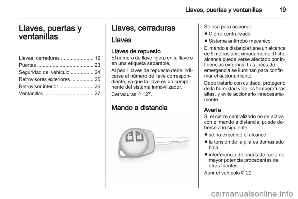 OPEL AGILA 2012.5 Manual de Instrucciones (in Spanish) OPEL AGILA 2012.5 Manual de Instrucciones (in Spanish)