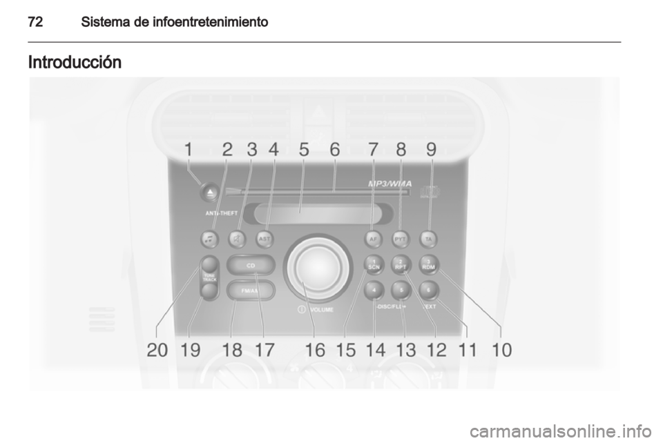 OPEL AGILA 2012.5 Manual de Instrucciones (in Spanish) OPEL AGILA 2012.5 Manual de Instrucciones (in Spanish)