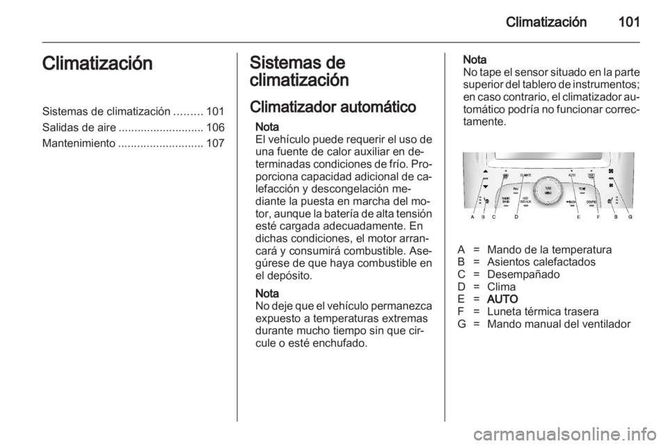 OPEL AMPERA 2012 Manual de Instrucciones (in Spanish) OPEL AMPERA 2012 Manual de Instrucciones (in Spanish)