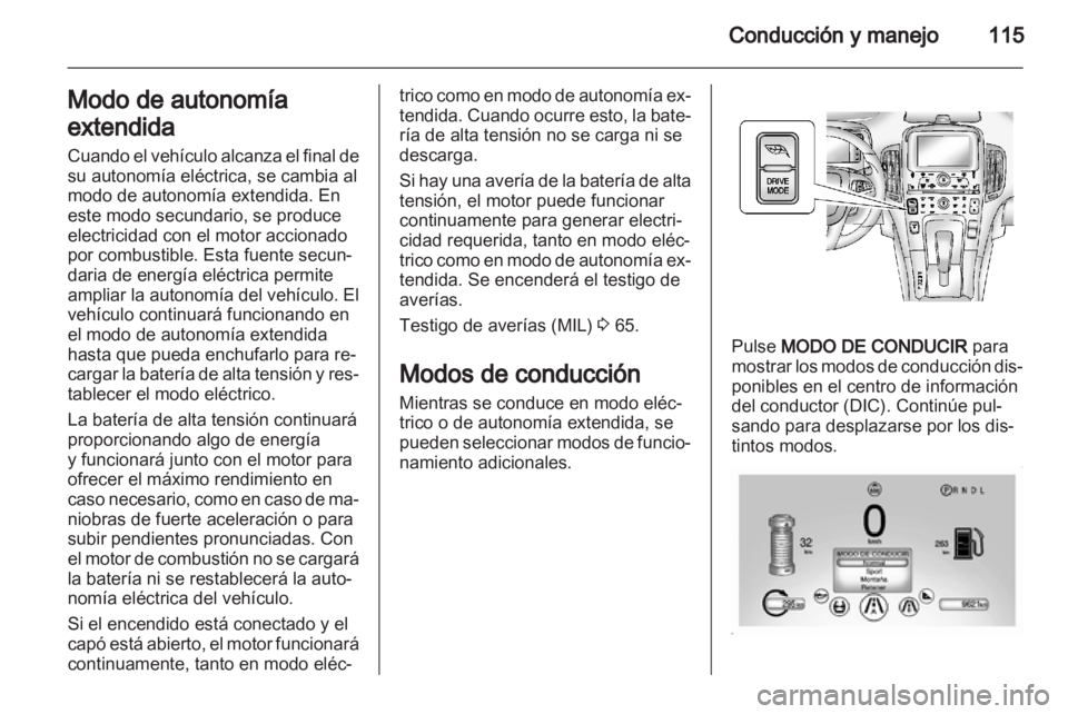 OPEL AMPERA 2012 Manual de Instrucciones (in Spanish) OPEL AMPERA 2012 Manual de Instrucciones (in Spanish)