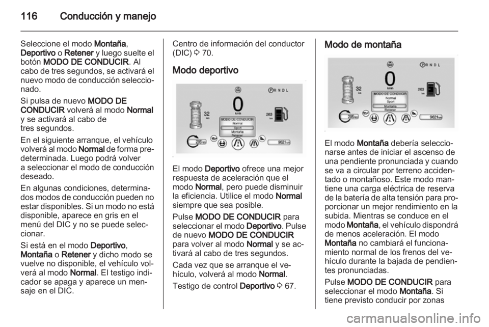 OPEL AMPERA 2012 Manual de Instrucciones (in Spanish) OPEL AMPERA 2012 Manual de Instrucciones (in Spanish)