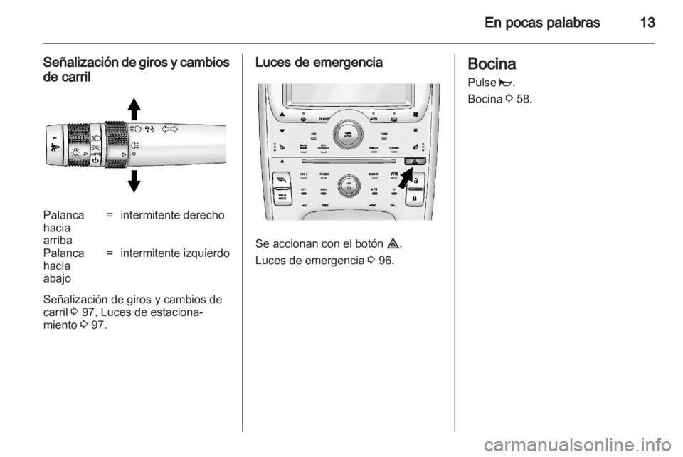 OPEL AMPERA 2012  Manual de Instrucciones (in Spanish) 
