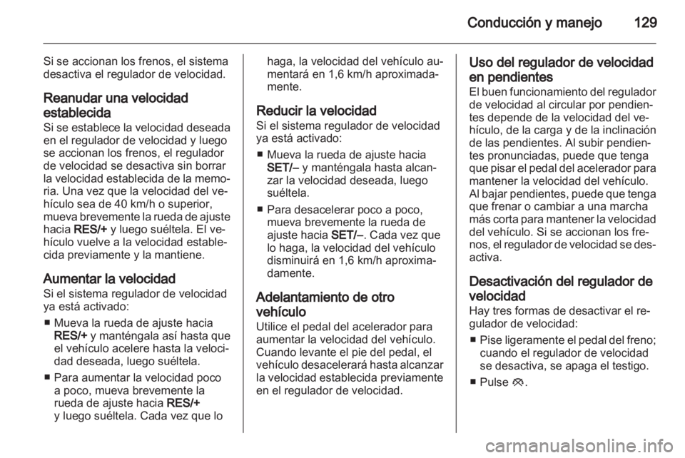OPEL AMPERA 2012  Manual de Instrucciones (in Spanish) 