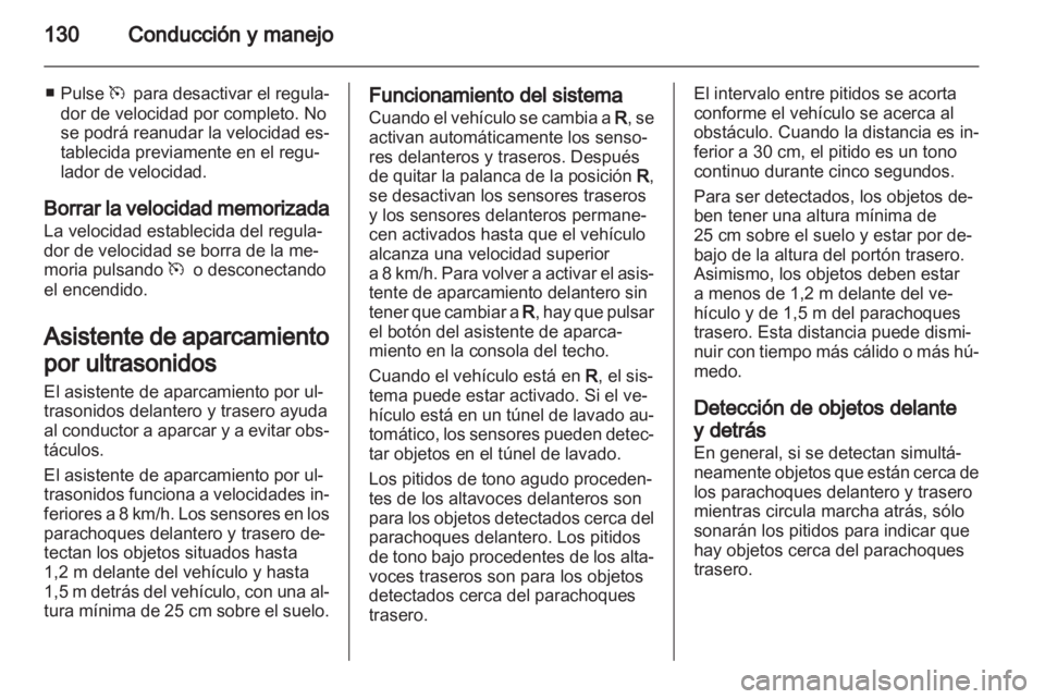 OPEL AMPERA 2012  Manual de Instrucciones (in Spanish) 