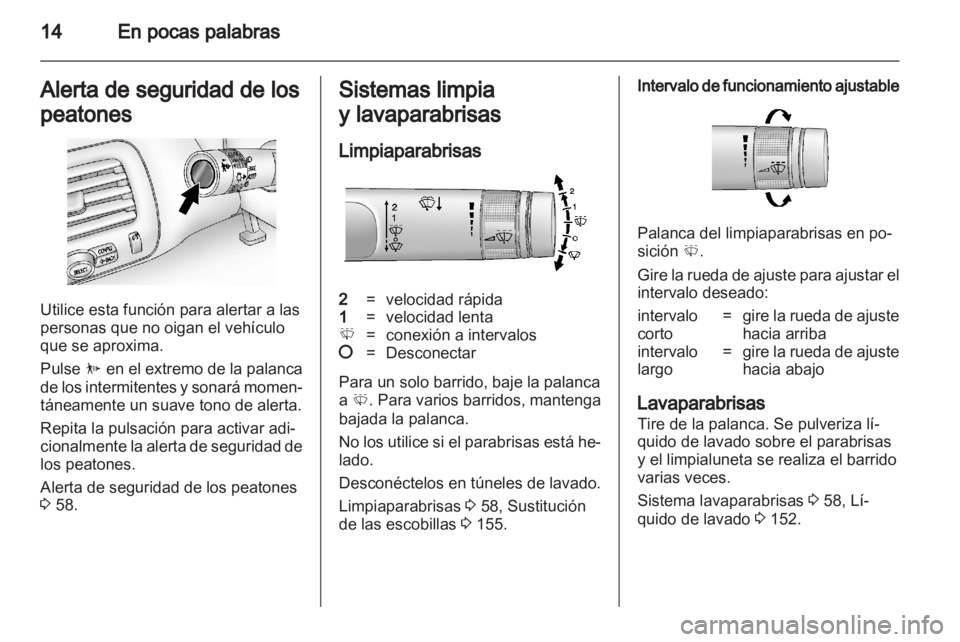OPEL AMPERA 2012  Manual de Instrucciones (in Spanish) 
