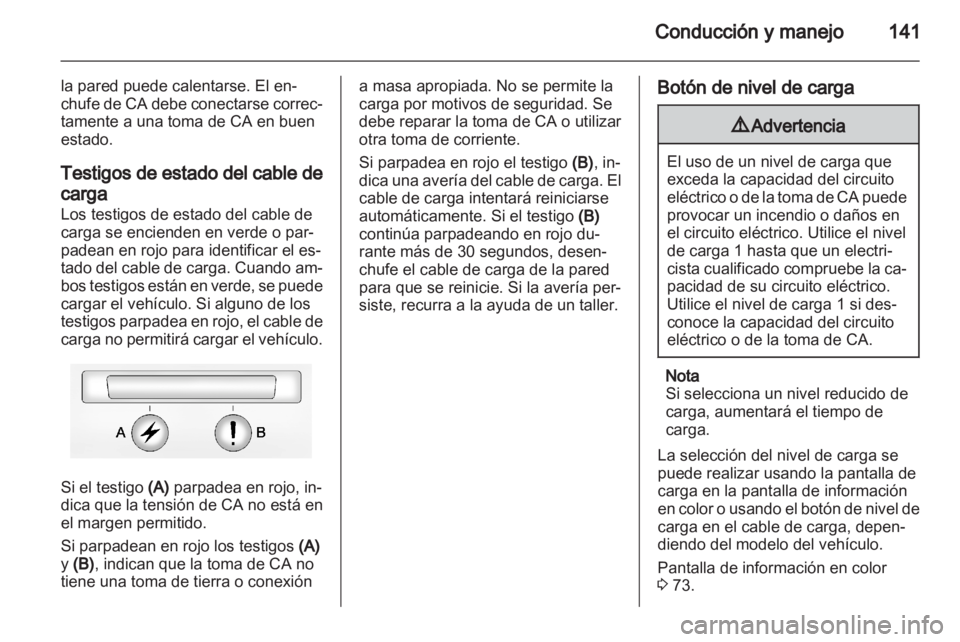 OPEL AMPERA 2012  Manual de Instrucciones (in Spanish) 