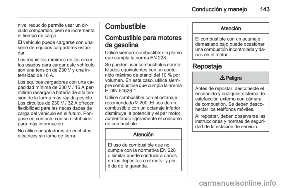 OPEL AMPERA 2012  Manual de Instrucciones (in Spanish) 
