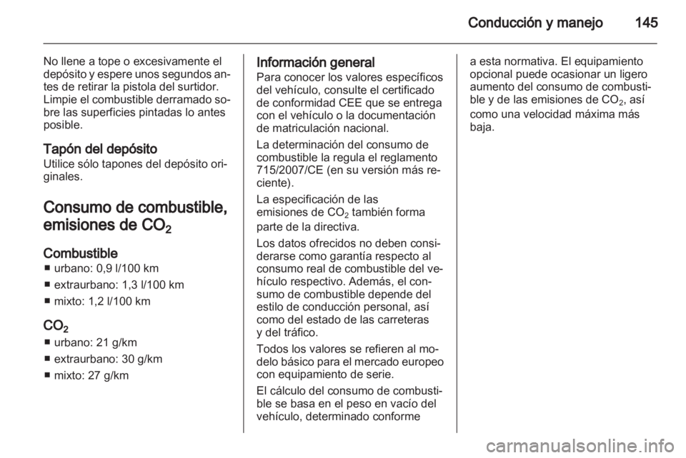 OPEL AMPERA 2012  Manual de Instrucciones (in Spanish) 