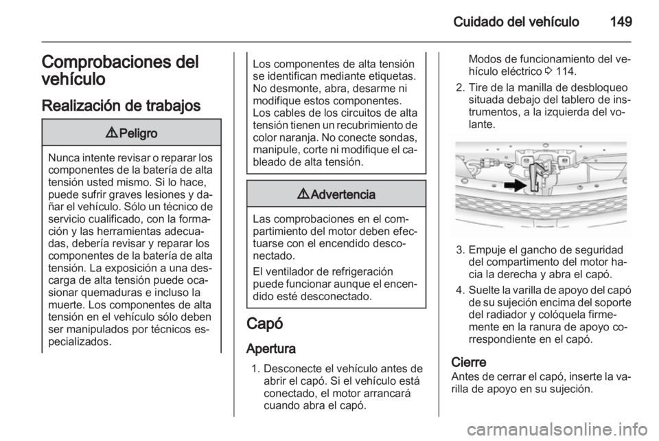 OPEL AMPERA 2012  Manual de Instrucciones (in Spanish) 