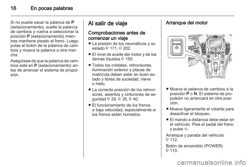 OPEL AMPERA 2012  Manual de Instrucciones (in Spanish) 