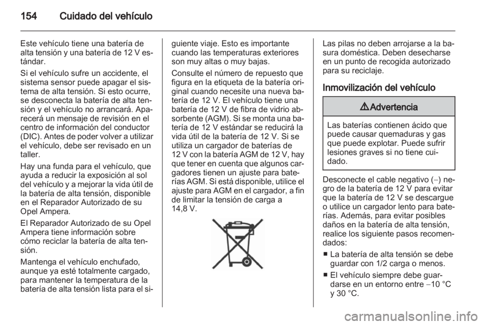 OPEL AMPERA 2012 Manual de Instrucciones (in Spanish) OPEL AMPERA 2012 Manual de Instrucciones (in Spanish)