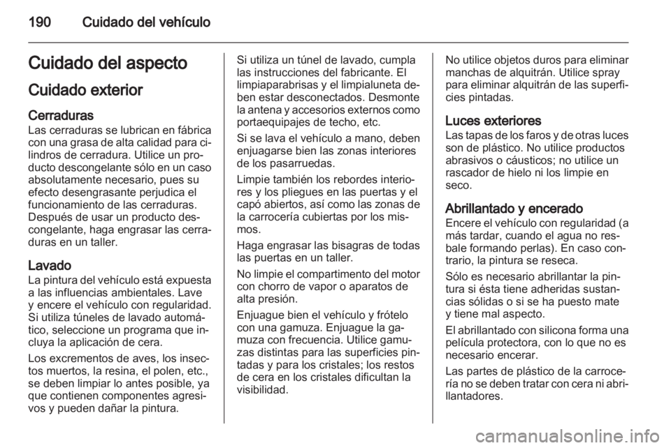 OPEL AMPERA 2012 Manual de Instrucciones (in Spanish) OPEL AMPERA 2012 Manual de Instrucciones (in Spanish)