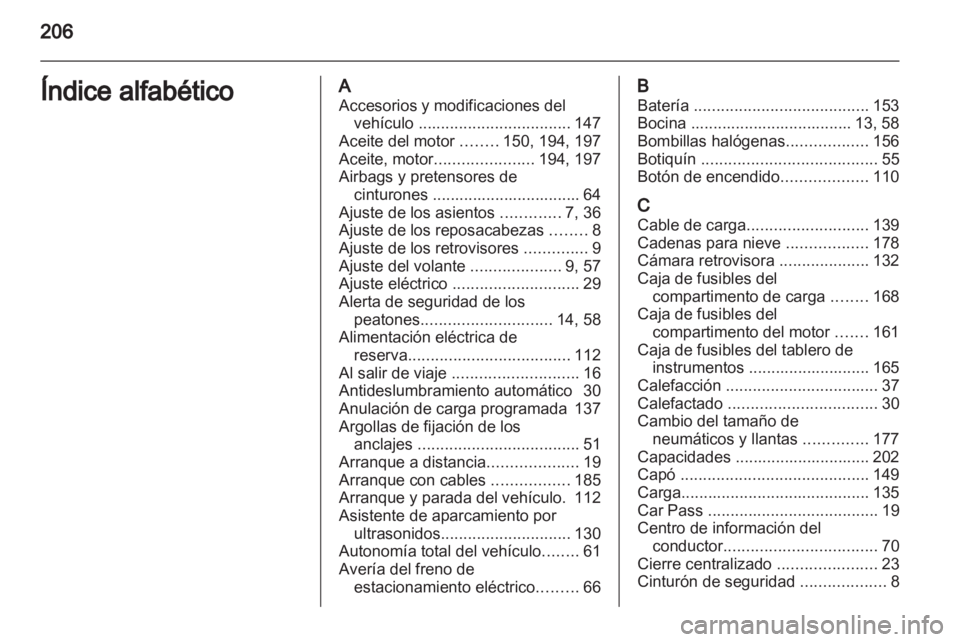 OPEL AMPERA 2012  Manual de Instrucciones (in Spanish) 