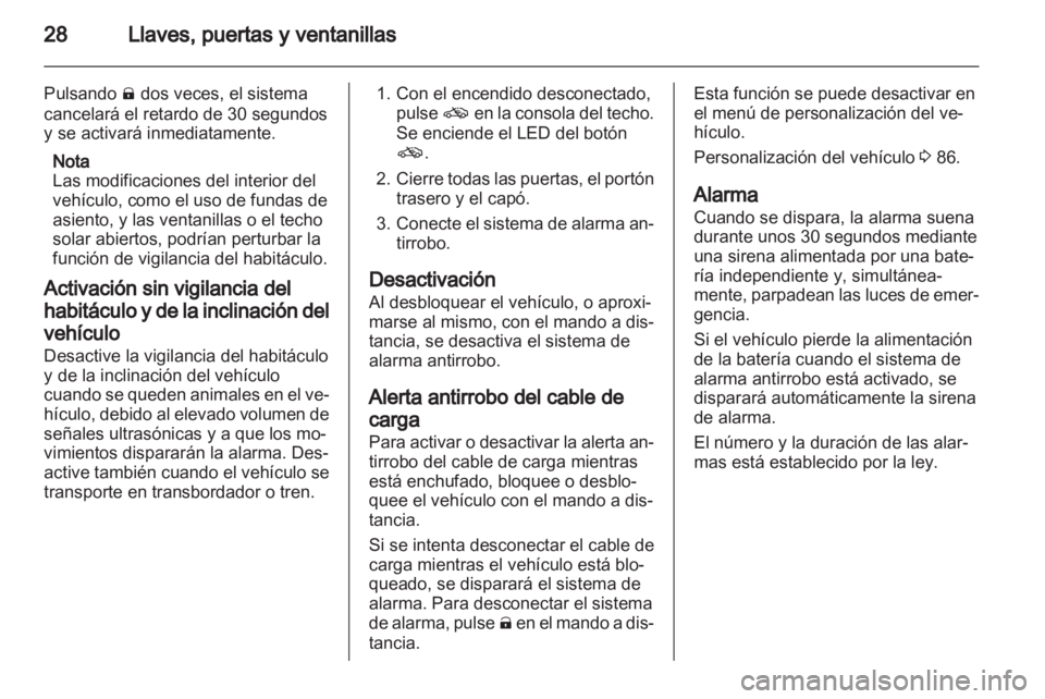 OPEL AMPERA 2012 Manual de Instrucciones (in Spanish) OPEL AMPERA 2012 Manual de Instrucciones (in Spanish)