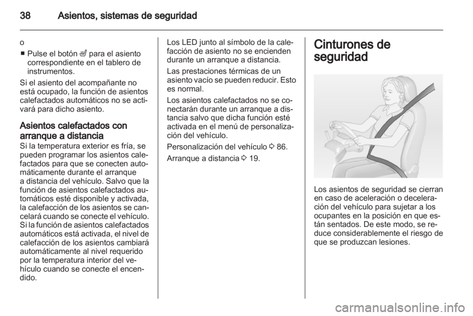 OPEL AMPERA 2012  Manual de Instrucciones (in Spanish) 