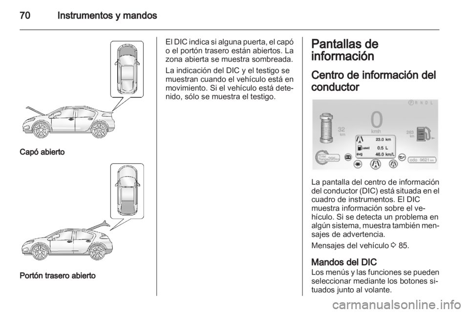 OPEL AMPERA 2012 Manual de Instrucciones (in Spanish) OPEL AMPERA 2012 Manual de Instrucciones (in Spanish)