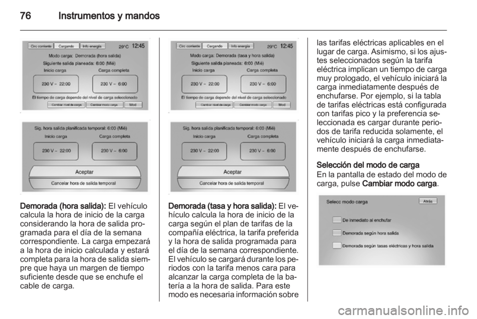 OPEL AMPERA 2012  Manual de Instrucciones (in Spanish) 