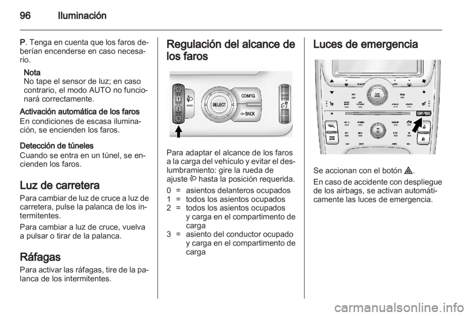 OPEL AMPERA 2012  Manual de Instrucciones (in Spanish) 