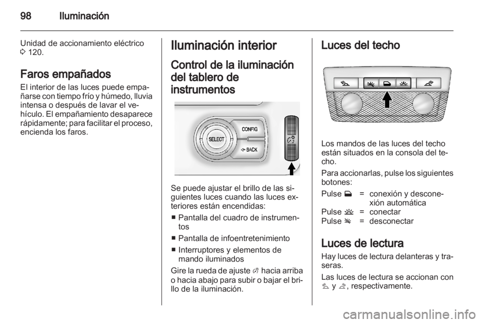 OPEL AMPERA 2012  Manual de Instrucciones (in Spanish) 