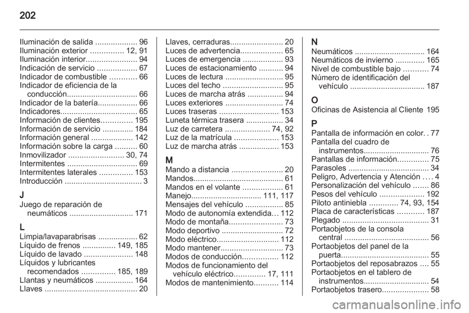 OPEL AMPERA 2012.5 Manual de Instrucciones (in Spanish) OPEL AMPERA 2012.5 Manual de Instrucciones (in Spanish)
