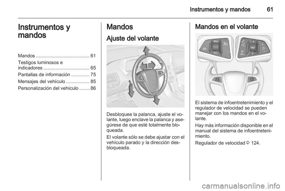 OPEL AMPERA 2012.5 Manual de Instrucciones (in Spanish) OPEL AMPERA 2012.5 Manual de Instrucciones (in Spanish)