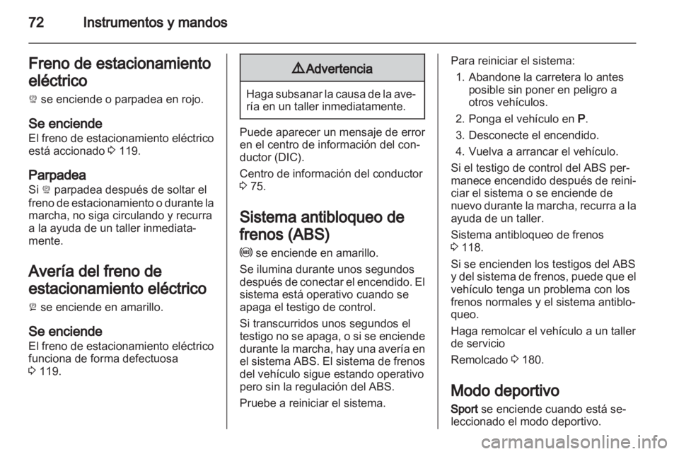 OPEL AMPERA 2012.5 Manual de Instrucciones (in Spanish) OPEL AMPERA 2012.5 Manual de Instrucciones (in Spanish)