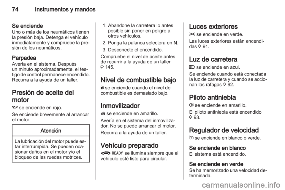 OPEL AMPERA 2012.5 Manual de Instrucciones (in Spanish) OPEL AMPERA 2012.5 Manual de Instrucciones (in Spanish)
