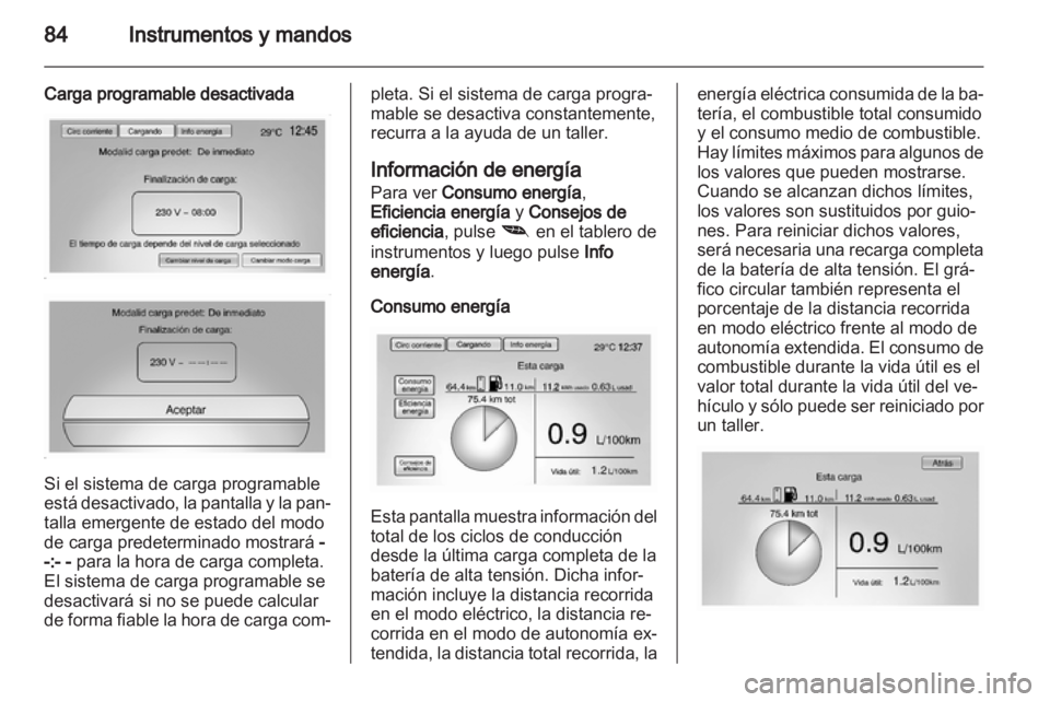 OPEL AMPERA 2012.5 Manual de Instrucciones (in Spanish) OPEL AMPERA 2012.5 Manual de Instrucciones (in Spanish)