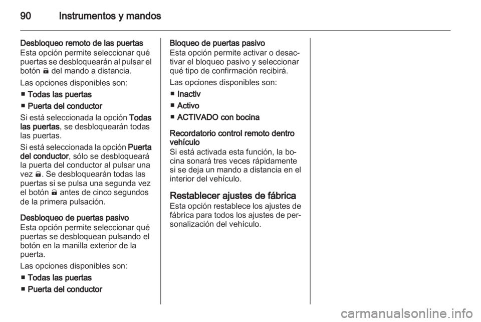 OPEL AMPERA 2012.5 Manual de Instrucciones (in Spanish) OPEL AMPERA 2012.5 Manual de Instrucciones (in Spanish)