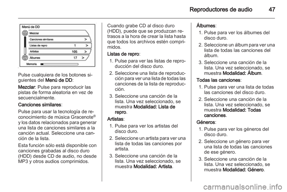 OPEL AMPERA 2013  Manual de infoentretenimiento (in Spanish) 