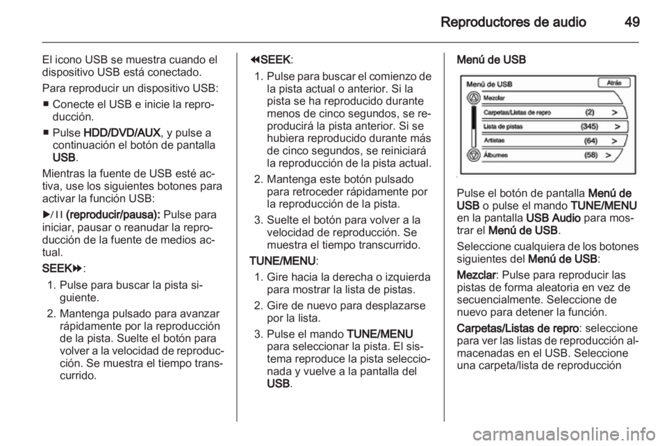 OPEL AMPERA 2013  Manual de infoentretenimiento (in Spanish) 