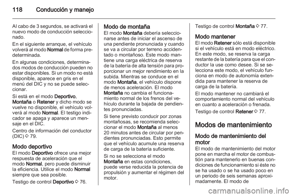 OPEL AMPERA 2013 Manual de Instrucciones (in Spanish) OPEL AMPERA 2013 Manual de Instrucciones (in Spanish)