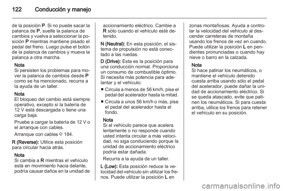 OPEL AMPERA 2013 Manual de Instrucciones (in Spanish) OPEL AMPERA 2013 Manual de Instrucciones (in Spanish)