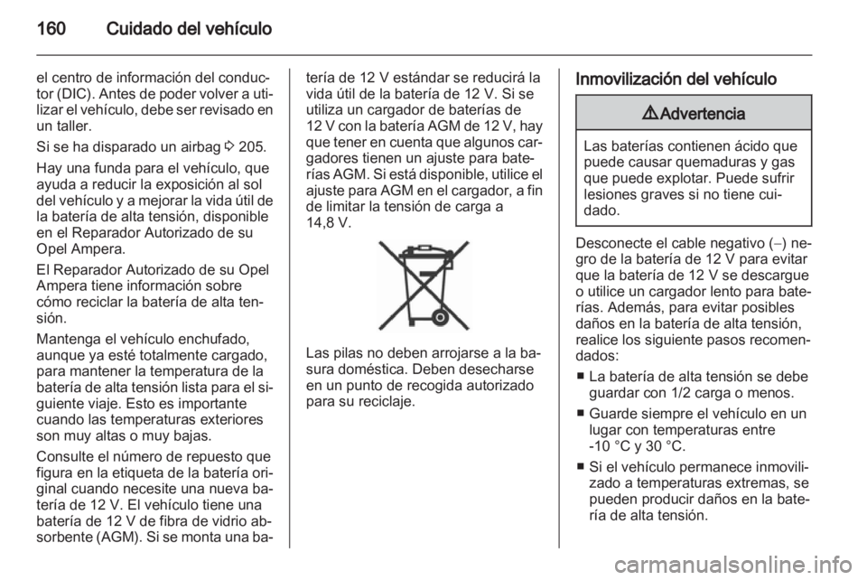 OPEL AMPERA 2013 Manual de Instrucciones (in Spanish) OPEL AMPERA 2013 Manual de Instrucciones (in Spanish)