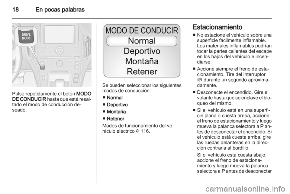 OPEL AMPERA 2013 Manual de Instrucciones (in Spanish) OPEL AMPERA 2013 Manual de Instrucciones (in Spanish)