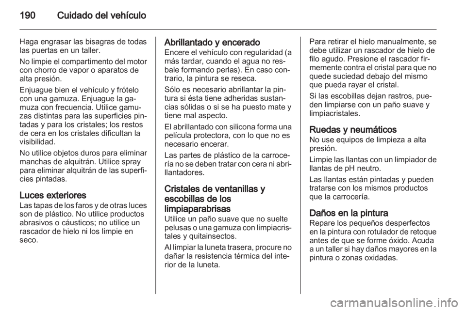 OPEL AMPERA 2013 Manual de Instrucciones (in Spanish) OPEL AMPERA 2013 Manual de Instrucciones (in Spanish)