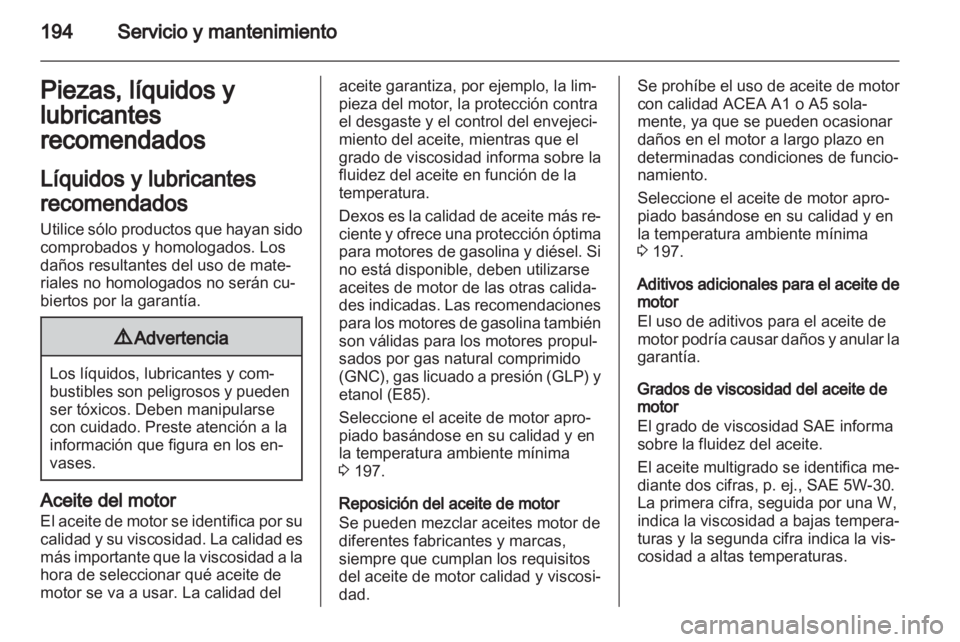 OPEL AMPERA 2013 Manual de Instrucciones (in Spanish) OPEL AMPERA 2013 Manual de Instrucciones (in Spanish)