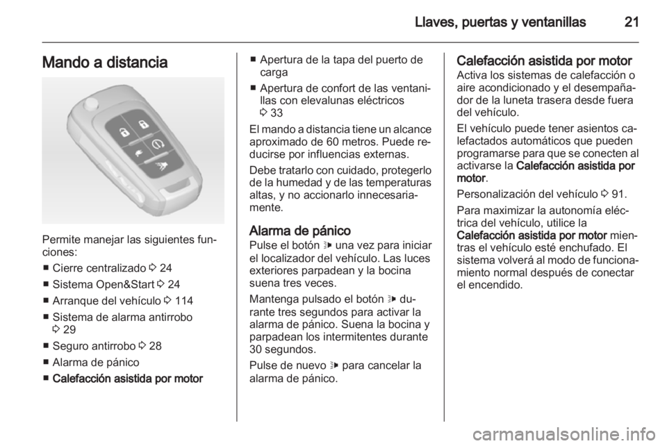 OPEL AMPERA 2013  Manual de Instrucciones (in Spanish) 