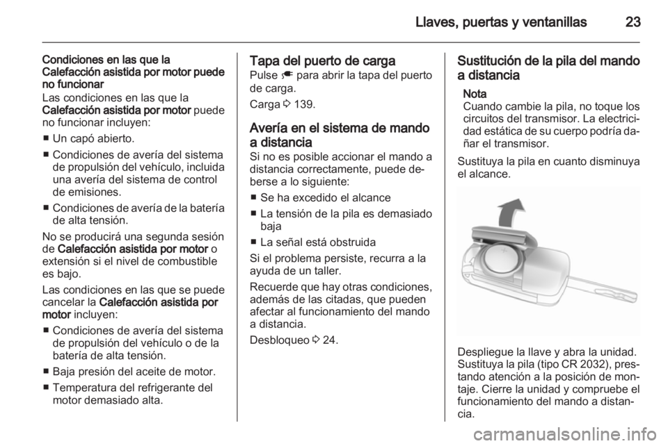 OPEL AMPERA 2013  Manual de Instrucciones (in Spanish) 