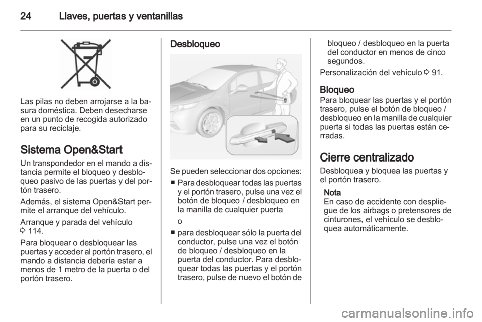OPEL AMPERA 2013  Manual de Instrucciones (in Spanish) 