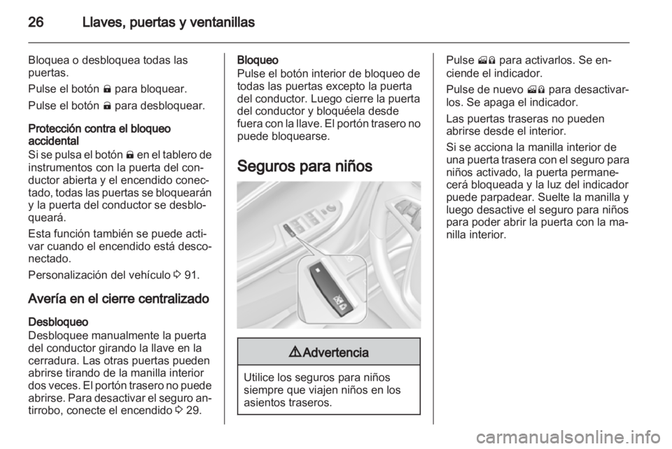 OPEL AMPERA 2013  Manual de Instrucciones (in Spanish) 