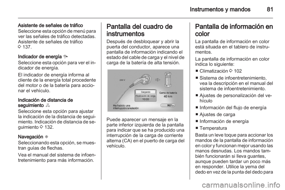 OPEL AMPERA 2013 Manual de Instrucciones (in Spanish) OPEL AMPERA 2013 Manual de Instrucciones (in Spanish)