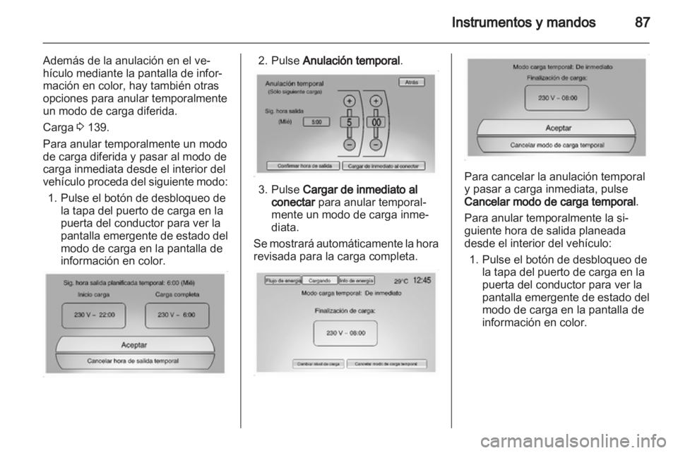 OPEL AMPERA 2013 Manual de Instrucciones (in Spanish) OPEL AMPERA 2013 Manual de Instrucciones (in Spanish)