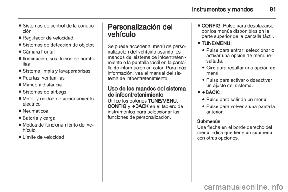 OPEL AMPERA 2013 Manual de Instrucciones (in Spanish) OPEL AMPERA 2013 Manual de Instrucciones (in Spanish)