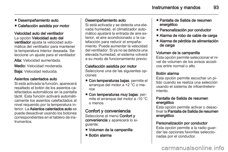 OPEL AMPERA 2013 Manual de Instrucciones (in Spanish) OPEL AMPERA 2013 Manual de Instrucciones (in Spanish)