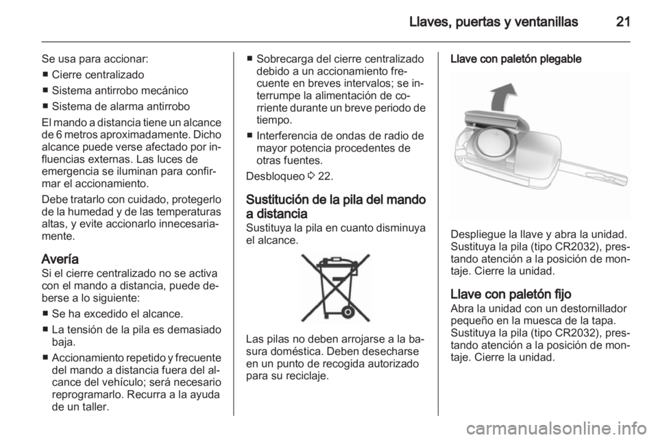 OPEL ANTARA 2011  Manual de Instrucciones (in Spanish) 