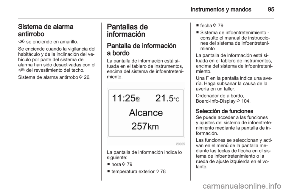 OPEL ANTARA 2011 Manual de Instrucciones (in Spanish) OPEL ANTARA 2011 Manual de Instrucciones (in Spanish)