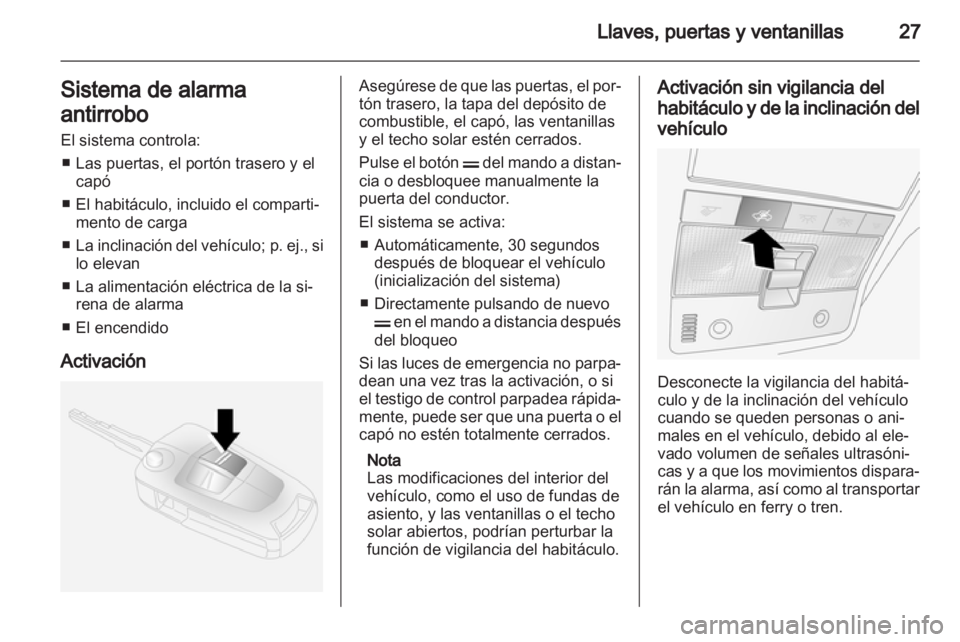 OPEL ANTARA 2012.5  Manual de Instrucciones (in Spanish) 