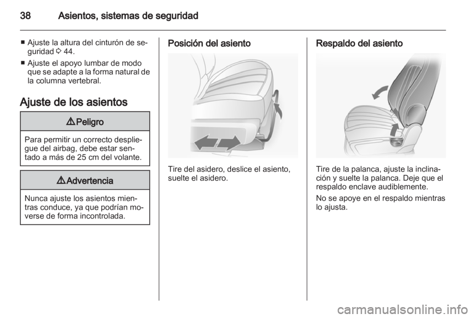 OPEL ANTARA 2012.5 Manual de Instrucciones (in Spanish) OPEL ANTARA 2012.5 Manual de Instrucciones (in Spanish)